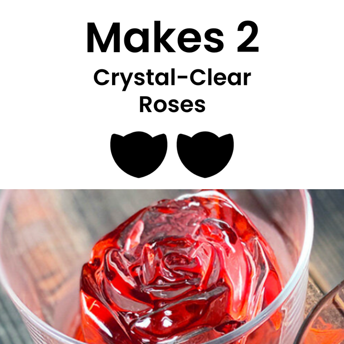 Crystal-Clear Rose Ice Maker (Double)