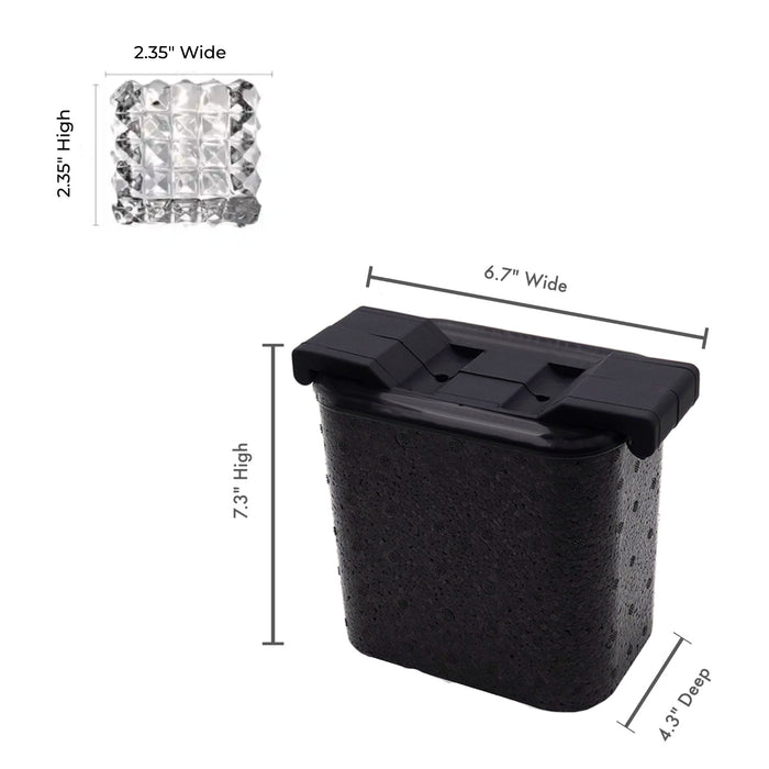 Crystal-Clear Faceted Ice Cube Maker (Double)