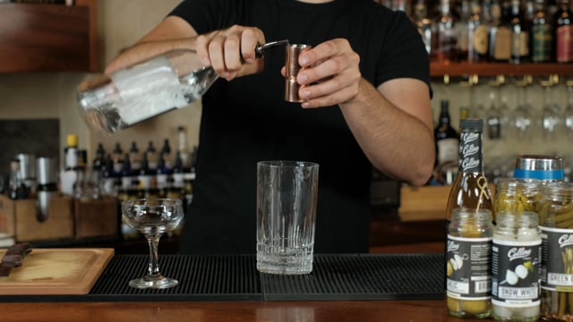 Making a Dirty Martini has never been easier with Collins Dirty Martini Recipe and Cocktail Mixer