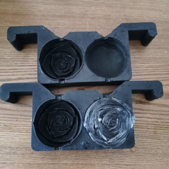 Crystal-Clear Rose Ice Maker (Double)