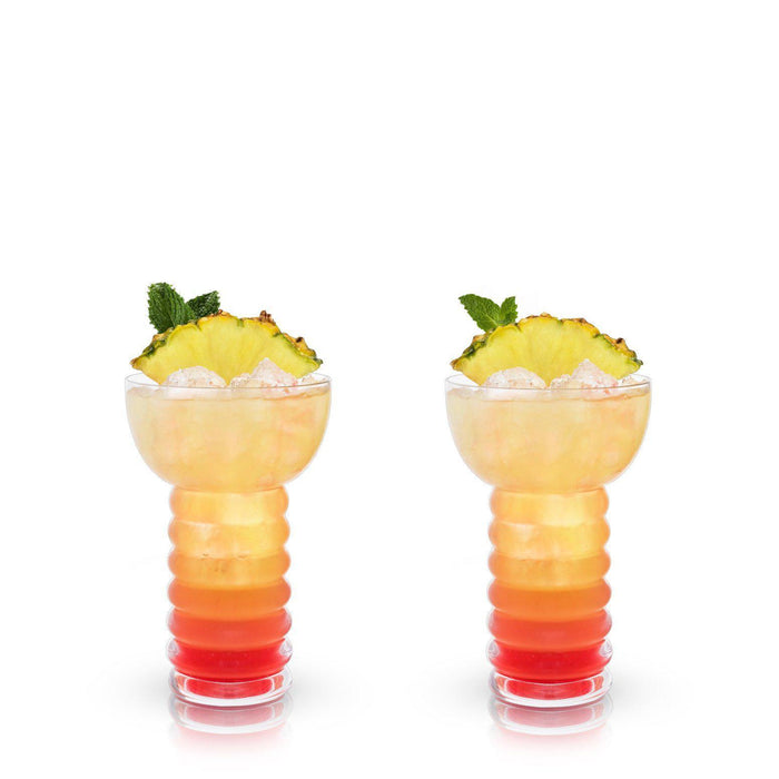 Pearl Diver Crystal Glasses (Set of 2)