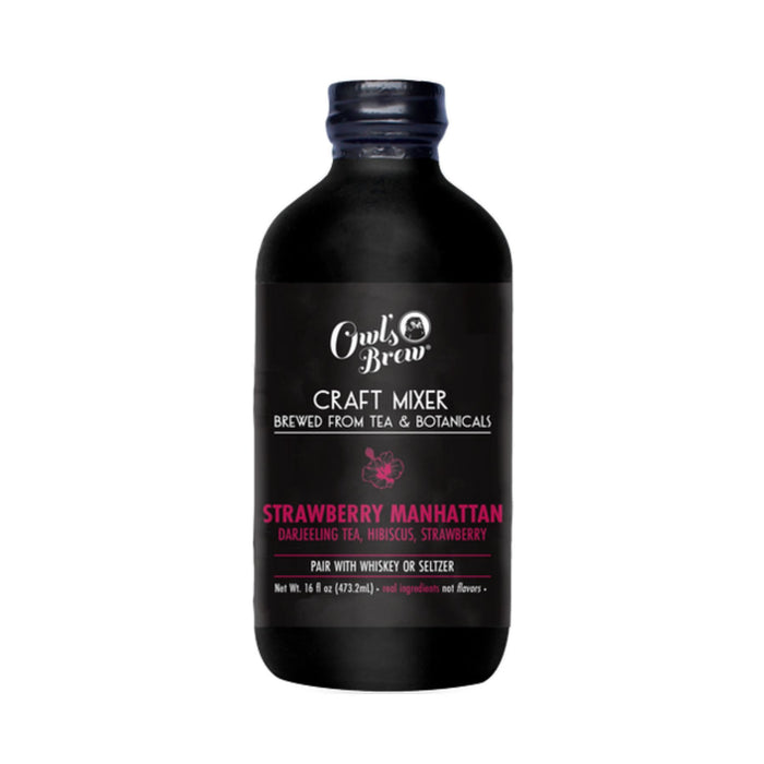 Owl's Brew Strawberry Manhattan Craft Mixer (16 oz)