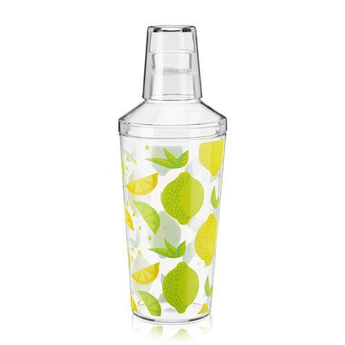 Citrus Patterned Plastic Cocktail Shaker