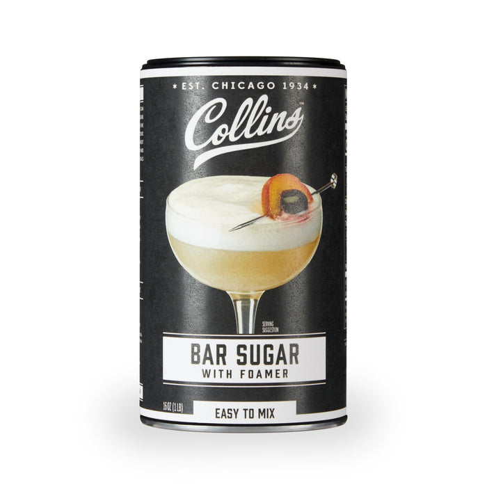 Collins Bar Sugar with Foamer (16 oz)