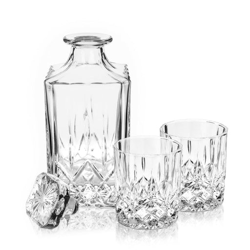 Admiral 3-Piece Liquor Decanter & Tumbler Set