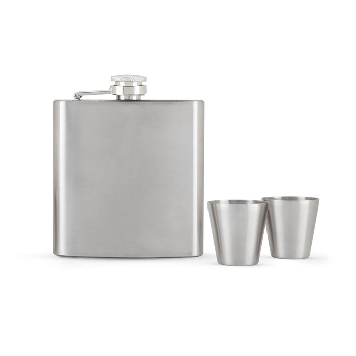 Flask and Shot Glass Set