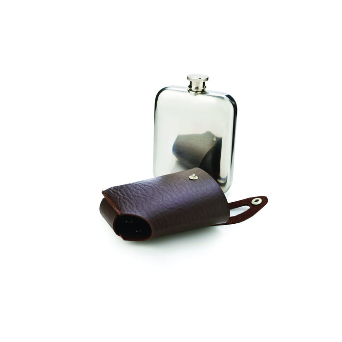 Stainless Steel Flask and Traveling Case