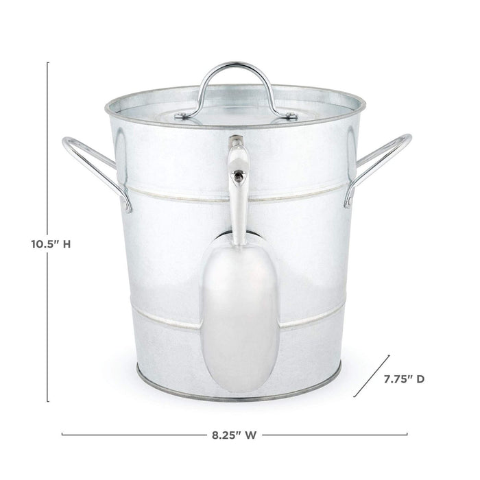 Galvanized Metal Ice Bucket