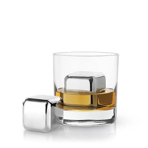 Large Stainless Steel Cubes (Set of 2)
