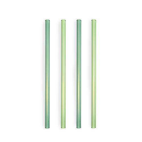 4-Piece Glass Straw Set