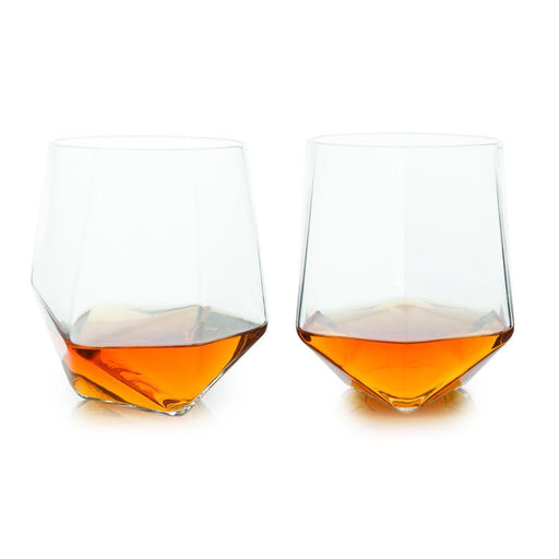 Faceted Crystal Tumblers (Set of 2)