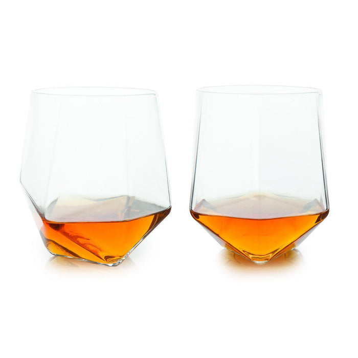 Faceted Crystal Tumblers (Set of 2)