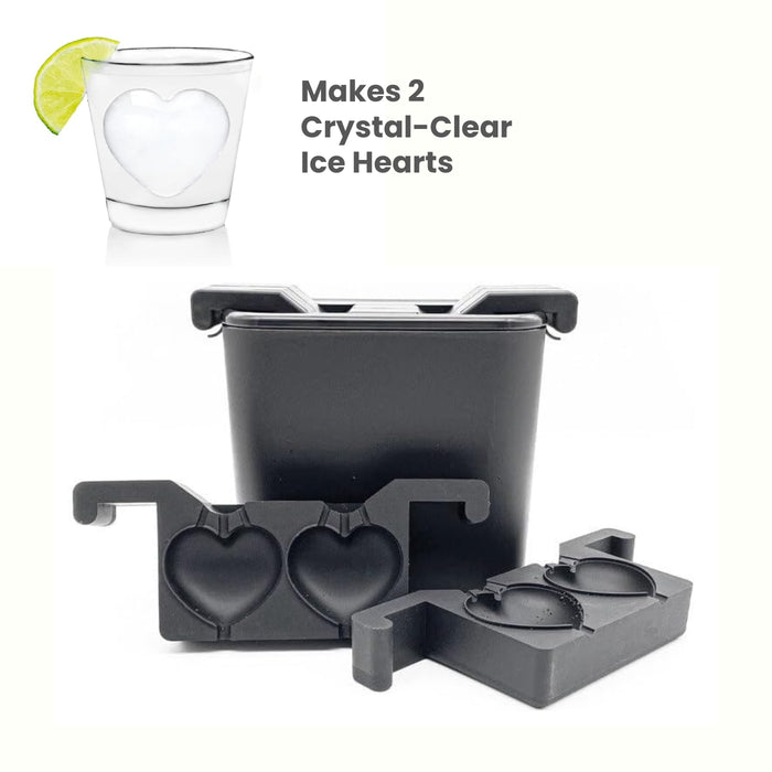 Crystal-Clear Heart Ice Maker (Double)