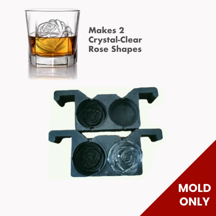 Crystal-Clear Ice Rose - Double (Mold Only)