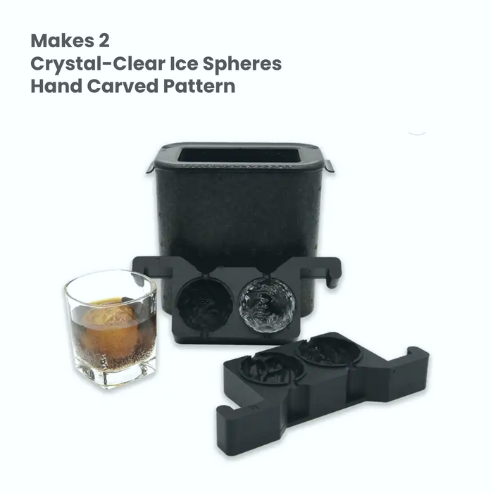 Crystal-Clear Carved Sphere Ice Maker (Double)