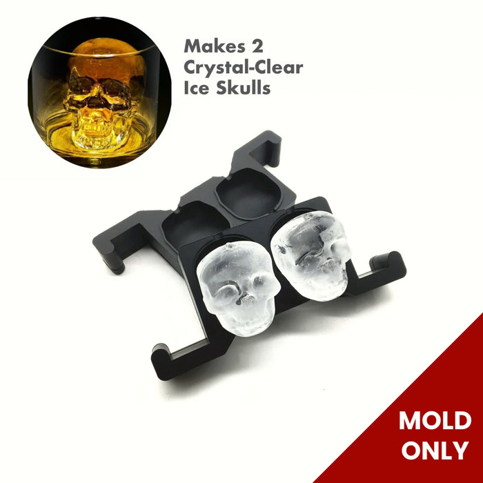Crystal-Clear Skull Ice - Double (Mold Only)