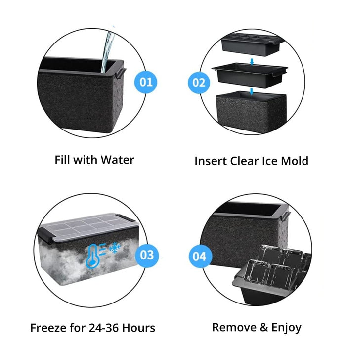 King Cube Clear Ice Maker (8-Cavity)