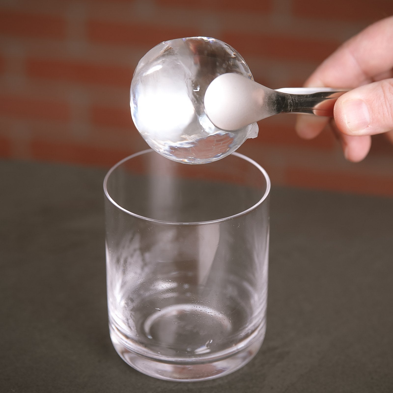 QB Kraftz Clear Ice Ball Maker - Slow Melting Clear Sphere Ice