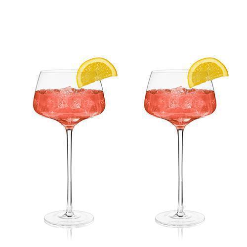 Angled Martini Glasses Set of 2