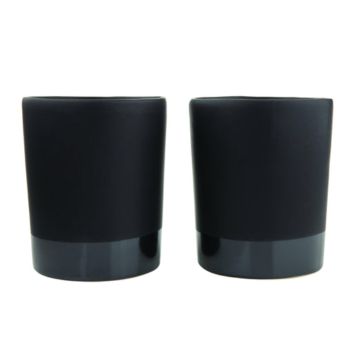 Black Ceramic Stoneware Tumblers (Set of 2)
