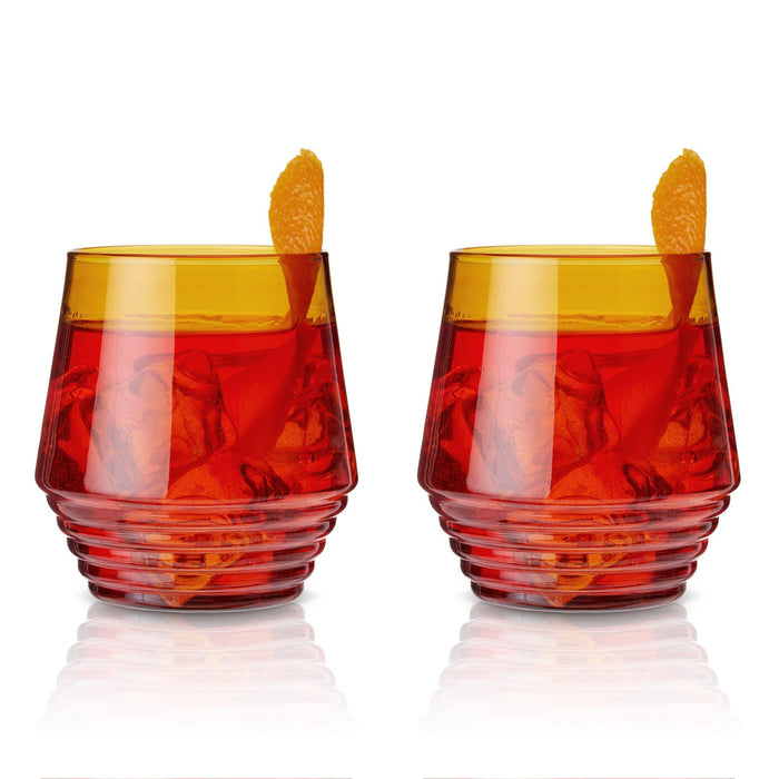 Deco Cocktail Glasses (Set of 2)