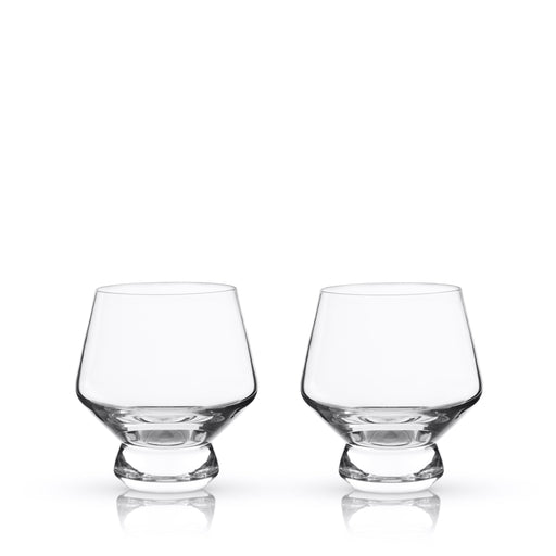 Footed Crystal Punch Cups (Set of 2)