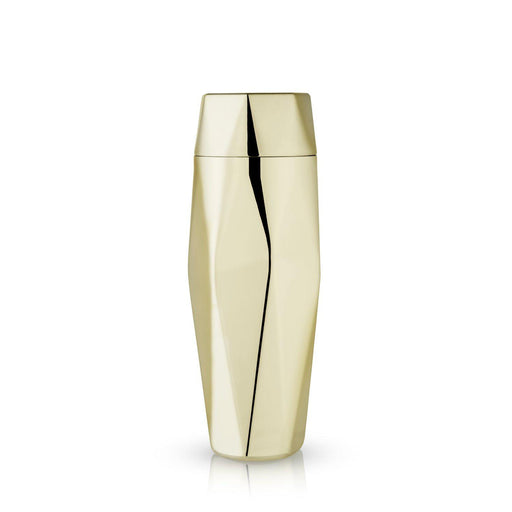 Apex Faceted Gold Cocktail Shaker