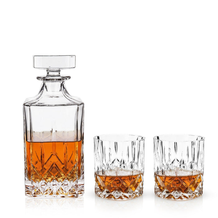 Admiral 3-Piece Liquor Decanter & Tumbler Set