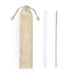 3-Piece Glass Straw, Cleaner, and Pouch Set