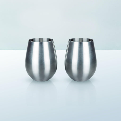 Stainless Steel Stemless Tumblers (Set of 2)