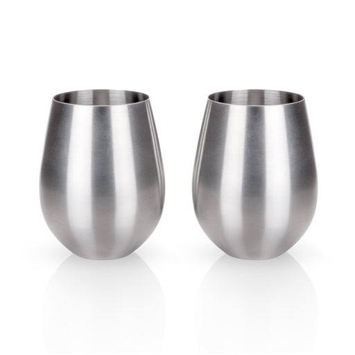Stainless Steel Stemless Tumblers (Set of 2)