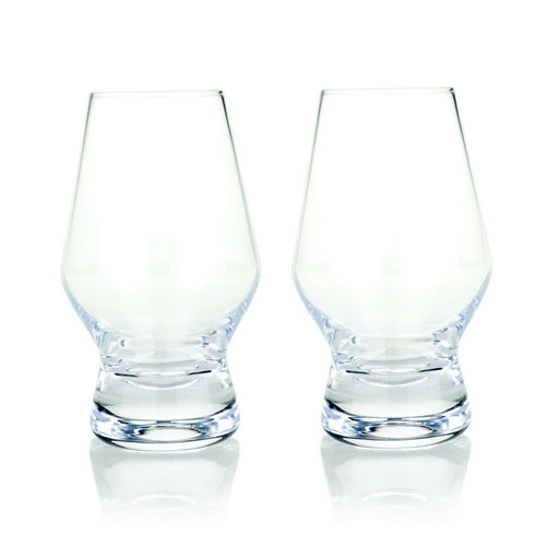 Dramson  Footed Crystal Scotch Glasses (Set of 2)